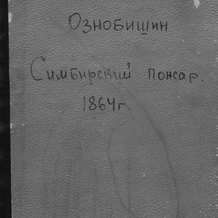 Симбирский пожар 1864г.